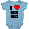 i love code Baby Onesie