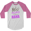 Great Moms Get Promoted to Nana 3/4 Sleeve Shirt