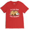 let me sleep V-Neck Tee
