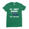 Mommy Shark Doo Ladies Fitted T-Shirt
