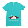September Peeking Out Baby Boy Ladies Fitted T-Shirt