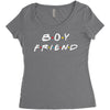 boyfriend   friends tv show parody Women's Triblend Scoop T-shirt
