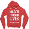 March For Our Lives Zipper Hoodie