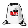 the heat death of the universe Drawstring Bags
