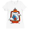 camping Ladies Fitted T-Shirt