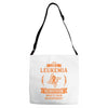 I am a Leukemia Cancer Survivor - What's Your Superpower? Adjustable Strap Totes