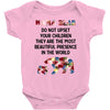 mama bear message Baby Bodysuit