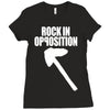 rock in opposition Ladies Fitted T-Shirt