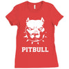 american pitbull terrier Ladies Fitted T-Shirt