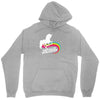 totally straight funny rainbow unicorn gay pride novelty fashion Unisex Hoodie