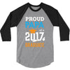 Class of 2017 Proud Papa Graduation 3/4 Sleeve Shirt