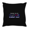 cheat day Throw Pillow