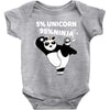 5 Percent Unicorn 95 Percent Ninja Baby Bodysuit