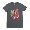 krampus (blood red) Ladies Fitted T-Shirt
