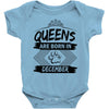 Queens Are Born In December Baby Onesie