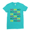 ho ho ho Ladies Fitted T-Shirt
