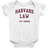 harvard law just kidding   funny Baby Bodysuit
