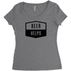 beer helps Women's Triblend Scoop T-shirt