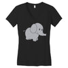 elephant cute Women's V-Neck T-Shirt