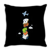 mid air disintegrated Throw Pillow