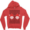 ugly santa noel Zipper Hoodie