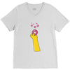homer donuts V-Neck Tee