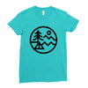 camp bold (for light) Ladies Fitted T-Shirt