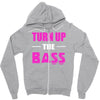 turn up the bass Zipper Hoodie