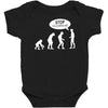 banksy funny human evolution indie Baby Bodysuit