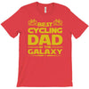 best cycling dad galaxy cycling T-Shirt