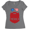 america 3 Women's Triblend Scoop T-shirt