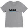 lamp   brick tamland likes this facebook thumbs up mens white t shirt V-Neck Tee
