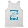 science worship funny geek atheist anti religion Tank Top