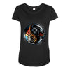 daft yin yang Maternity Scoop Neck T-shirt