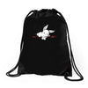 harmless little bunny Drawstring Bags