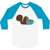 coffe squirrel 3/4 Sleeve Shirt