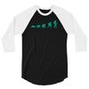 evolution of turtles 3/4 Sleeve Shirt