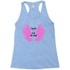 i wear pink for my mom Racerback Tank