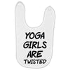 yoga girls are twisted Baby Bibs