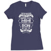 Super Cool Mimi Of A Freaking Awesome Son Ladies Fitted T-Shirt
