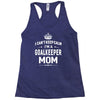 i can't keep calm i'm a goalkeeper mom Racerback Tank