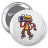 rockin out with gary wolfman Pin-back button