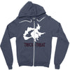 witch halloween fancy Zipper Hoodie