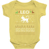 leo christmas ugly sweater Baby Onesie