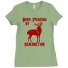 deer hunter body piercing by remington black tee shotgun rifle hunting Ladies Fitted T-Shirt