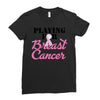 playing for breast cancer Ladies Fitted T-Shirt