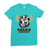 khabib nurmagomedov bear Ladies Fitted T-Shirt