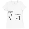 be together it's complicated math Ladies Fitted T-Shirt