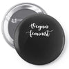 vegan feminist Pin-back button