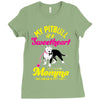 my pitbull is a sweetheart Ladies Fitted T-Shirt